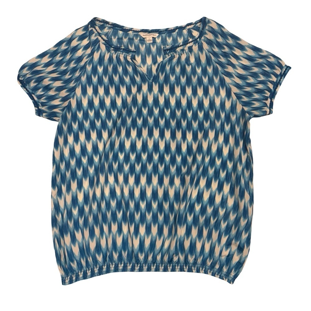 Banana Republic Size Large Short Sleeve Blouse - Lightweight Women's Top